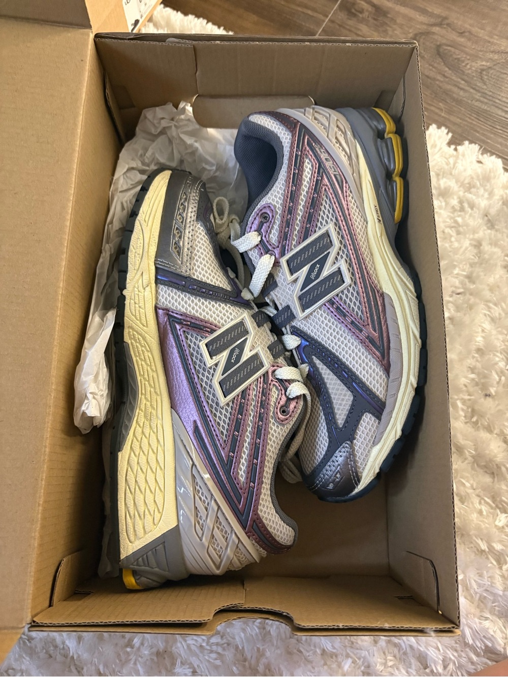 New Balance Women’s Mesh Running Sneakers - Silver/Purple
